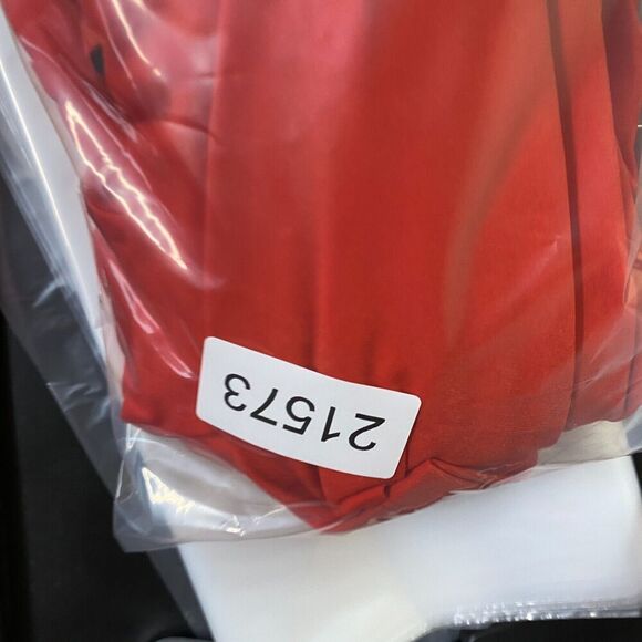 En Focus Dress Women 6 Red Sleeveless Sheath Pleated V Neck Knee Length - Picture 9 of 9